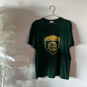 YSL green and yellow tshirt